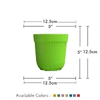 GreyFOX || Premium Quality 5inch RIM Planter for Home  Garden Decoration - Pack of 5-thumb3