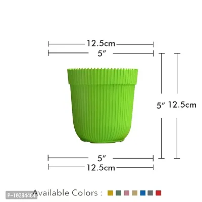 GreyFOX || Premium Quality 5inch RIM Planter for Home  Garden Decoration - Pack of 5-thumb4