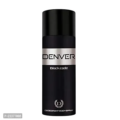 Denver Black Code Body Spray 165Ml-thumb0