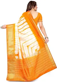 Feeya Fashion Women's Banarasi Nylon Saree With Blouse Piece (ff-saboori1_Yellow)-thumb1
