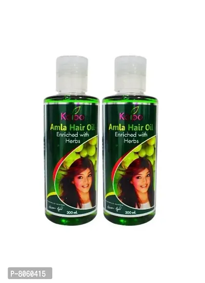 Kaipo Amla Hair Oil - Natural and Non sticky fragrant hair oil Enriched with Herbs and Amla - 400 ml ( Pack of 2 )-thumb0