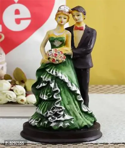 Classy Handcrafted Loving Married Couple Decorative Showpiece for Home - 22 cm