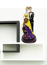 Classy Handcrafted Loving Married Couple Decorative Showpiece for Home - 22 cm-thumb3