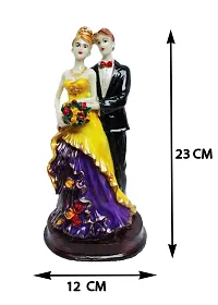 Classy Handcrafted Loving Married Couple Decorative Showpiece for Home - 22 cm-thumb1