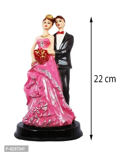Classy Handcrafted Loving Married Couple Decorative Showpiece for Home - 22 cm-thumb2