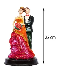 Classy Handcrafted Loving Married Couple Decorative Showpiece for Home - 22 cm-thumb1