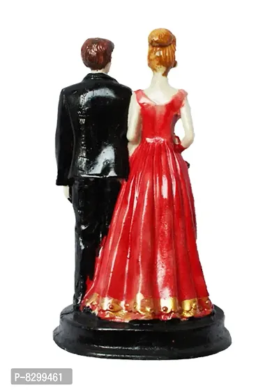 Newly Married Couple | Precious Valentine Gift for your Life Partner, Loved one, Someone Special, Girlfriend, Boyfriend, Husband, Wife | Decorative Showpiece for Home and Office Decoration - 21 cm-thumb3