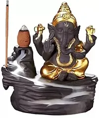 Smoke Ganesha | Backflow incense burner with 10 Smoke Backflow Incense Cone - 10 cm-thumb2