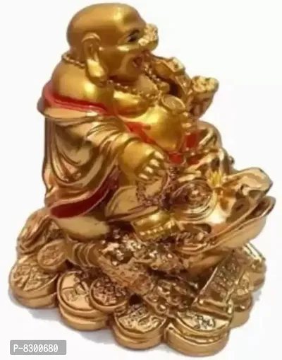 Laughing Buddha on Dragon for Good Fortune, Luck, Heath, Wealth and Prosperity - 8 cm-thumb2
