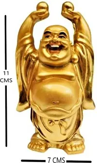 Feng Shui Laughing Buddha | Vastu Decorative Showpiece for Good Luck, Fortune, Wealth, Heath, Peace, Tranquility, Prosperity. Beautiful and Special gift item for Office Desk, Table  Home Decor-11 Cm-thumb2