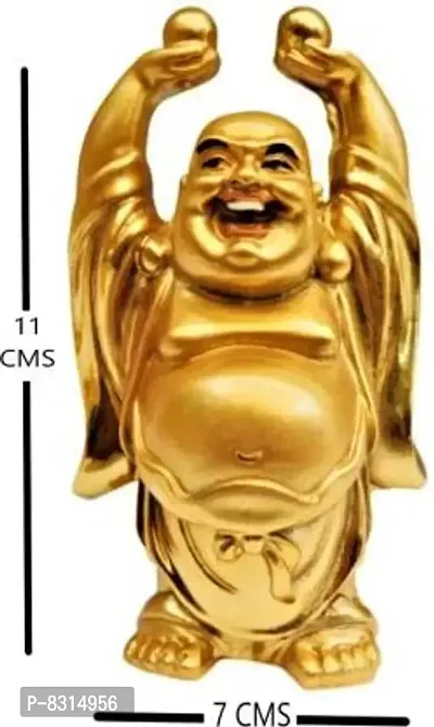 Feng Shui Laughing Buddha | Vastu Decorative Showpiece for Good Luck, Fortune, Wealth, Heath, Peace, Tranquility, Prosperity. Beautiful and Special gift item for Office Desk, Table  Home Decor-11 Cm-thumb3