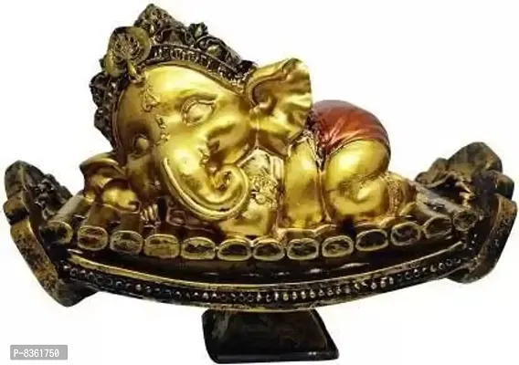 Beautiful Lord Nav Ganesha Showpiece | For Good and Best wishes | Gives Positive vibes and best option for Diwali Gift, Showpiece Decorative, Home and office Decoration - 15 cm-thumb0