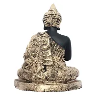 Golden Handcrafted Buddha | Meditation Relaxing Buddha Statue for Good Luck, Positive Fortune, Success and Prosperity | Decorative Showpiece for Gift, Home and Office Decoration - 18 cm-thumb1