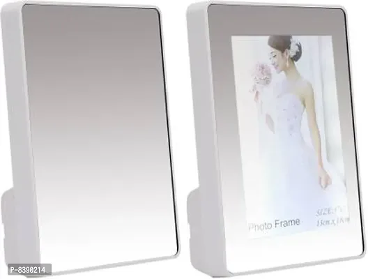 Magic Mirror Photo Frame | Best and Special Photo Frame gift for Father, Mother, husband, wife, kids | Can be used and home and office decorati-thumb0