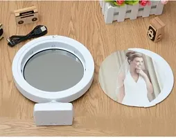 Magic Mirror Photo Frame | Best Lightening Magic Mirror Photo Frame gift for Father, Mother, husband, wife, kids | Can be used and home and office decorati ( Dia - 8 cm )-thumb3