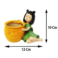 Home Planters for indoor Planting Decor | Groot Planter Showpiece in showpiece | Flower pots for Home Decoration | Mini pots for indoor planting | Handicraft Planter for room | Pack of 2 - 10 cm-thumb2