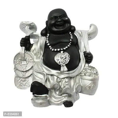 Feng Shui Laughing Buddha | Showpiece for Good Fortune, Success and Prosperity - 16 cm-thumb0