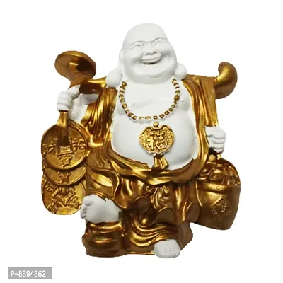 Feng Shui Laughing Buddha | Showpiece for Good Fortune, Success and Prosperity - 16 cm