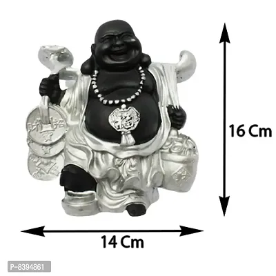 Feng Shui Laughing Buddha | Showpiece for Good Fortune, Success and Prosperity - 16 cm-thumb3