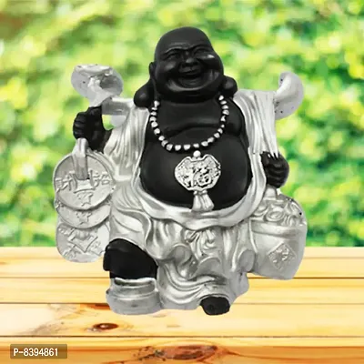 Feng Shui Laughing Buddha | Showpiece for Good Fortune, Success and Prosperity - 16 cm-thumb4