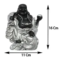 Feng Shui Laughing Buddha | Showpiece for Good Fortune, Success and Prosperity - 16 cm-thumb2