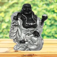 Feng Shui Laughing Buddha | Showpiece for Good Fortune, Success and Prosperity - 16 cm-thumb3