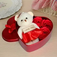 Sweet Heart Box with Cute Teddy Bear | Special and Precious heart box for occasions like Valentine day, Someone Special, Loved one | For Birthday Gift, Return Gift and Home Decor - Pack of 2-thumb3