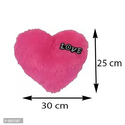 Love Pink Heart Stuffed Cushion | For New Born Baby, Small Kids, Boys, Girls, Valentines Day, Girl friend, Boy friend | Best Can be used for Home Decor - Pack of 4-thumb3