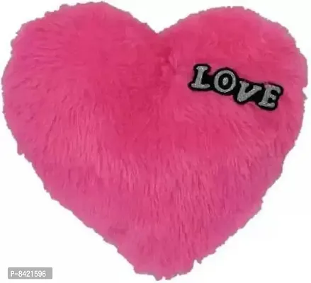 Love Pink Heart Stuffed Cushion | For New Born Baby, Small Kids, Boys, Girls, Valentines Day, Girl friend, Boy friend | Best Can be used for Home Decor - Pack of 2-thumb2