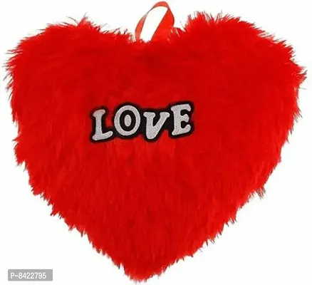 Love Red Heart Stuffed Cushion | For New Born Baby, Small Kids, Boys, Girls, Valentines Day, Girl friend, Boy friend | Best Can be used for Home D&eacute;cor - Pack of 1-thumb0