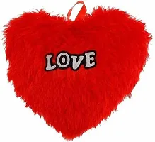 Love Red Heart Stuffed Cushion | For New Born Baby, Small Kids, Boys, Girls, Valentines Day, Girl friend, Boy friend | Best Can be used for Home D&eacute;cor - Pack of 1-thumb1