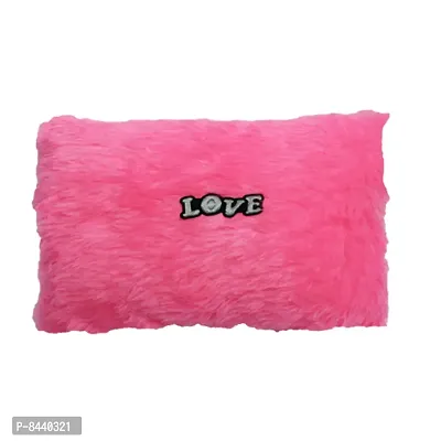Love Pink Stuffed Cushion | For New Born Baby, Small Kids, Boys, Girls, Valentines Day, Girl friend, Boy friend | Best Can be used for Home Decor - Pack of 2-thumb2