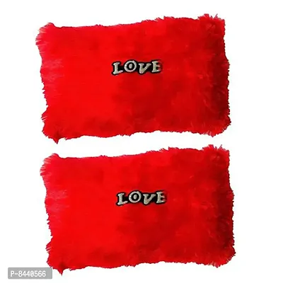 Love Red Stuffed Cushion | For New Born Baby, Small Kids, Boys, Girls, Valentines Day, Girl friend, Boy friend | Best Can be used for Home D&eacute;cor - Pack of 2