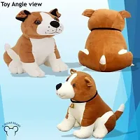 Spongy Huggable Cute Sitting Dog| Best Premium Animal Toy for Gift, Car, Home and Office Decoration | For your Brother, Sister, Mom, Dad, Friend or Best friend - 30 cm-thumb1