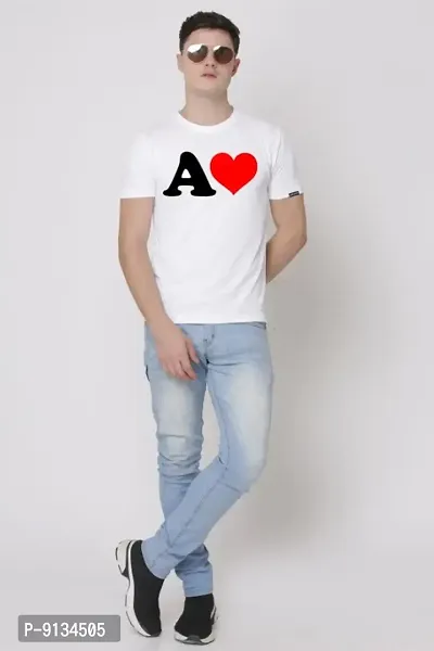 Love Printed Round Neck Men T-Shirt-thumb0