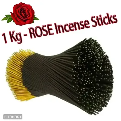 Flaura Premium Deluxe Rose/Gulab Incense Sticks | Best Pure agarbatti for Fragrance and Positive Environment - 1 kg