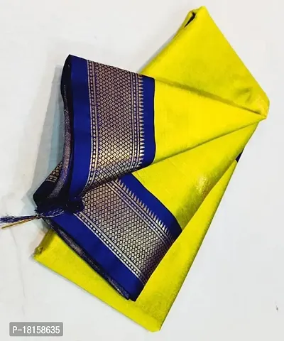 Stylish Women Cotton Saree with Blouse Piece-thumb0