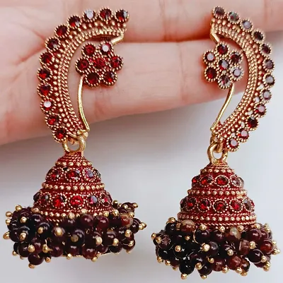 Alloy Jhumkas Earrings For Women