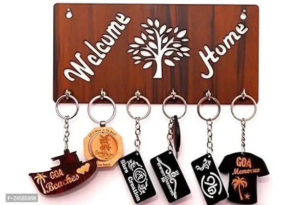 MUKKA ENTERPRISE Welcome home Key holder for home / office / kitchen / key holders / key holder for wall / key holder / Best decorative item for home deco 29 cm.-thumb2