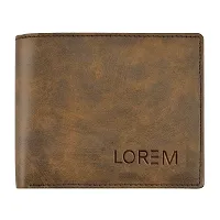 Designer Brown Multiple Card Slots Bi-Fold Faux Leather 11 ATM Card Slots Wallet For Men-thumb1