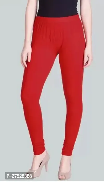 Classic Cotton Lycra Solid Leggings For Women-thumb0