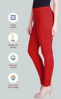 Classic Cotton Lycra Solid Leggings For Women-thumb3