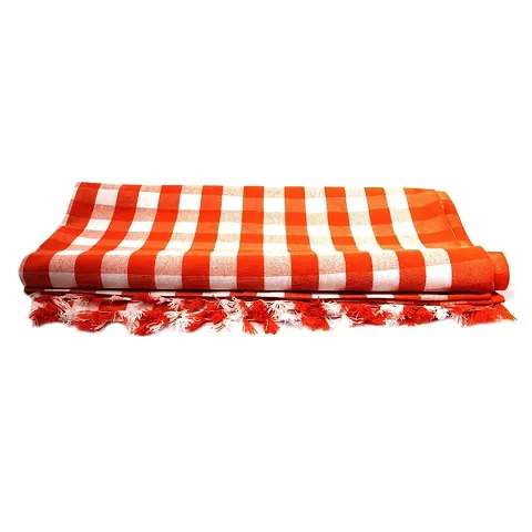 Stylish Cotton Handloom Striped Bath Towels Single & Combo