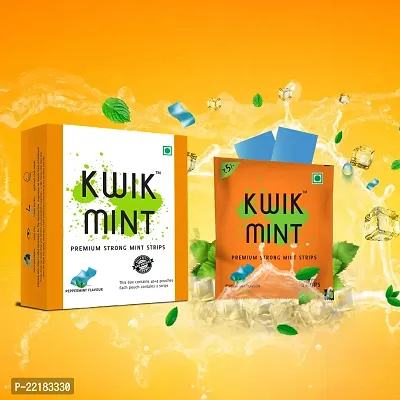 Kwik Mint Cool Mouth Freshener Strips - 176 Strips - Pack of 2-thumb2
