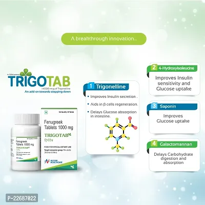 Trigotab Fenugreek Seed Extract Powder Tablets for Diabetes - 60 Tablets (Pack of 1)-thumb4