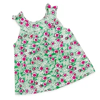 Baby Girls Floral Print Frock Cotton Sleeveless Knee Length Frocks for Baby Girl-thumb1