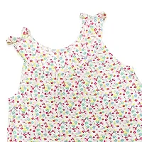 Baby Girls Floral Print Frock Cotton Sleeveless Knee Length Frocks for Baby Girl-thumb2