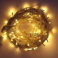 DAYBETTER 15 Meter  LED Decorative Pixel Led String/Rice Light | 36 Feet Single Colour Diwali Still Led Ladi String Light for Home Decor, Christmas, Diwali and Festive Decoration Power Pixel (warm white)-thumb1