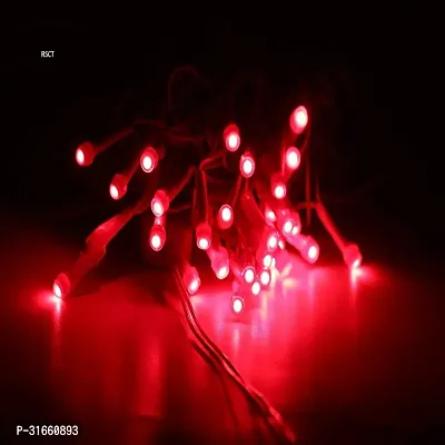 DAYBETTER 15 Meter LED Decorative Pixel Led String/Rice Light | 36 Feet Single Colour Diwali Still Led Ladi String Light for Home Decor, Christmas, Diwali and Festive Decoration Power Pixel (Red)-thumb0