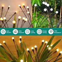 Decorative 8 Led Balls Solar Lights - Starburst Swaying Solar Garden Light, Warm Garden Light-thumb3